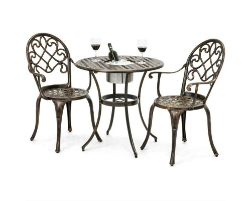 FaFurn - Bistro Set in Antique Copper