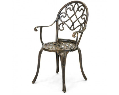 FaFurn - Bistro Set in Antique Copper