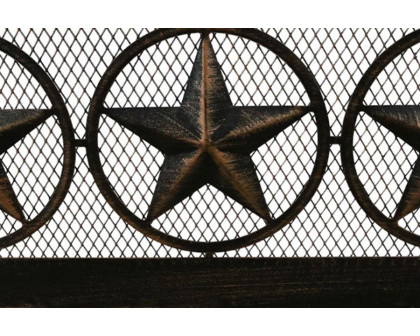 FaFurn Square Outdoor Steel Wood Burning Fire Pit with Star Design