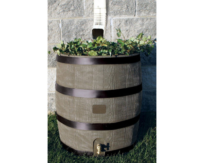 FaFurn - 2-In-1 Rain Barrel Planter