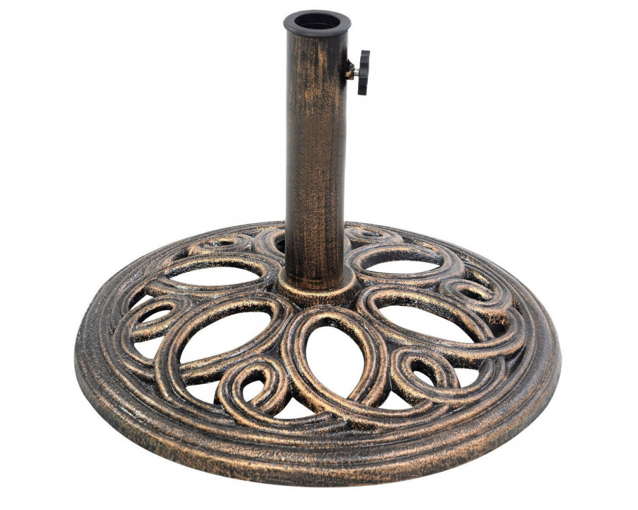 FaFurn - Umbrella Stand Base in Bronze, Cast Iron