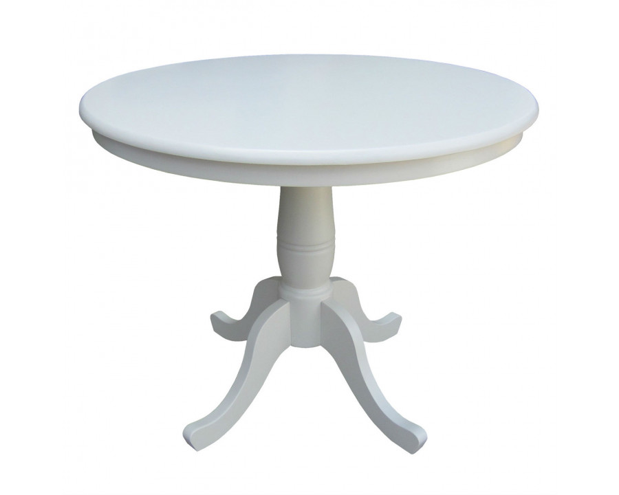 FaFurn 30" Dining Table - White, Wood