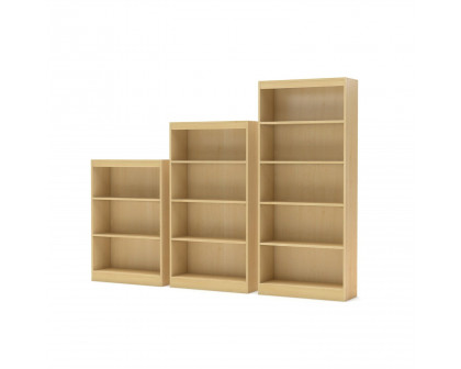 FaFurn™ 4-Shelf Bookcase - Natural Maple, Wood