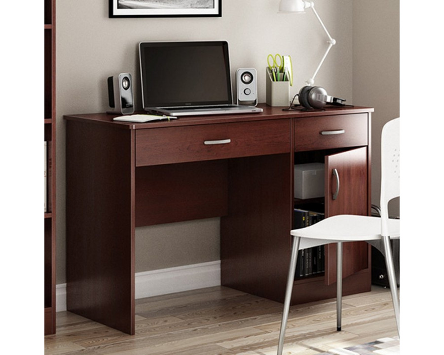 FaFurn - Modern Computer Desk in Royal Cherry, Wood