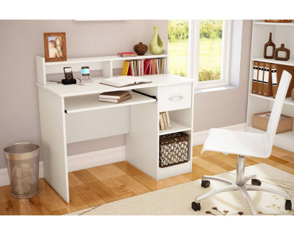 FaFurn Contemporary Home Office Computer Desk - White