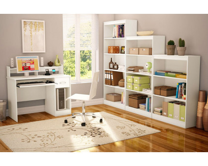 FaFurn Contemporary Home Office Computer Desk - White