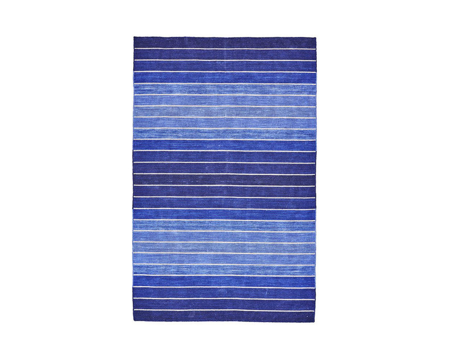 FaFurn Striped Hand-Tufted Wool/Cotton Area Rug - 8" x 11"