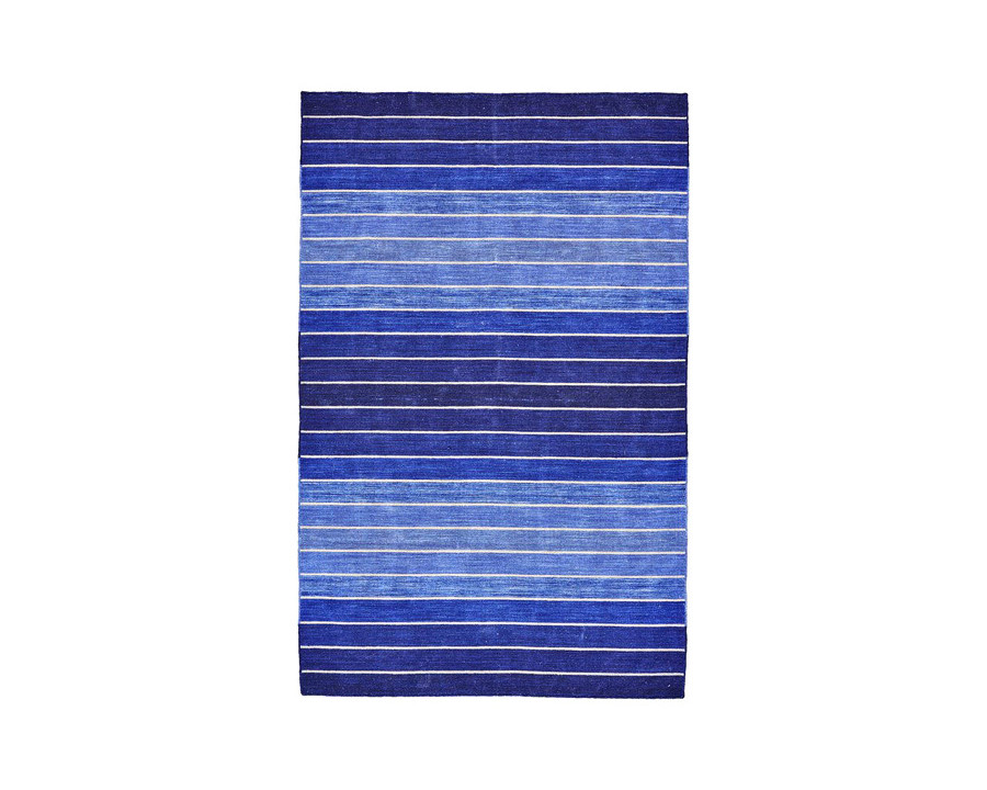 FaFurn Striped Hand-Tufted Wool/Cotton Area Rug - 5" X 8"