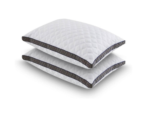 FaFurn - Set of 2 Memory Foam Bed Pillow with Removeable Cover in Standart Size