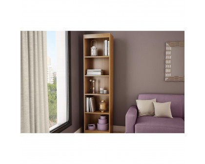 FaFurn - Modern Tall 5-Shelf Bookcase