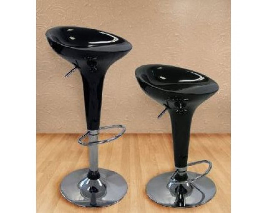 FaFurn - Set of 2 Barstools Set in Black