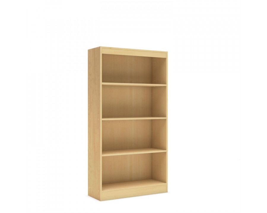 FaFurn 4-Shelves Bookcase with 4 Shelves - Natural, Wood