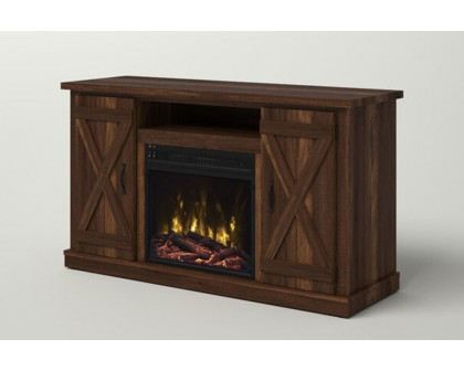 FaFurn - Farmhouse TV Entertainment Electric Fireplace