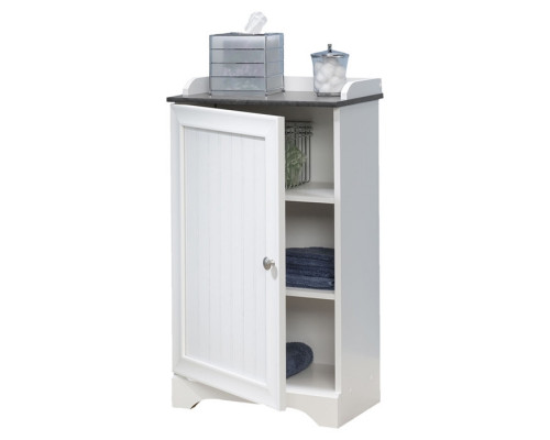 FaFurn - Bathroom Cabinet with Adjustable Shelves in White, Wood