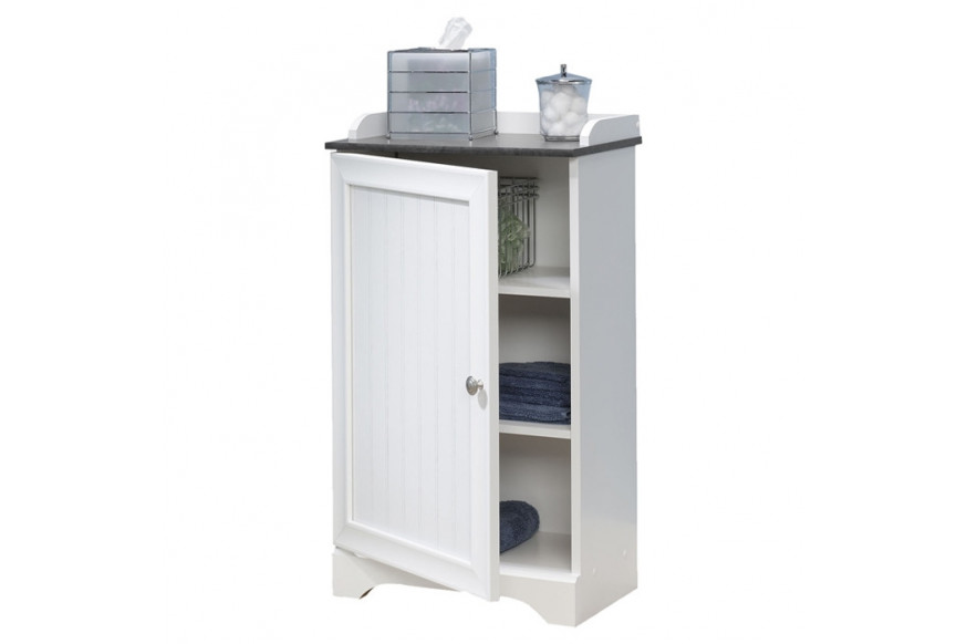 FaFurn™ Bathroom Cabinet with Adjustable Shelves - White, Wood