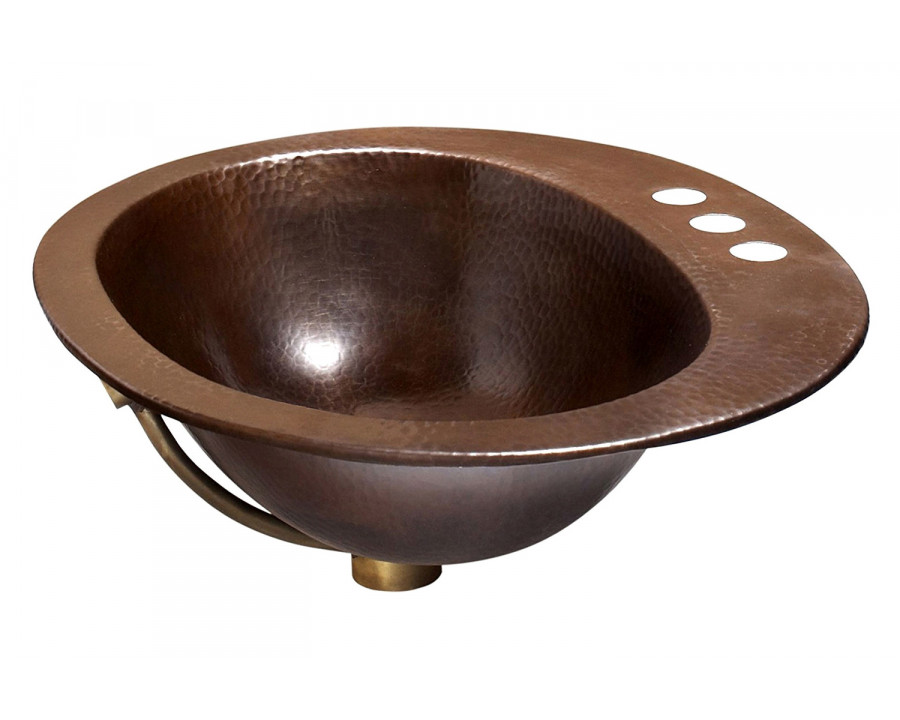 FaFurn - Copper Oval Bathroom Sink 20 X 16 Inch