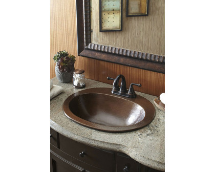 FaFurn - Copper Oval Bathroom Sink 20 X 16 Inch