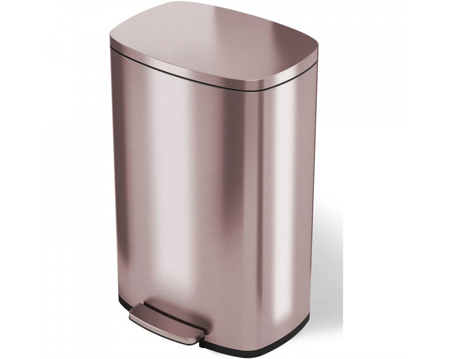 FaFurn 13 Gallon Trash Can with Deodorizer Filter - Rose Gold