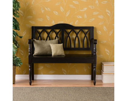 FaFurn - Bench in Antique Black, Wood