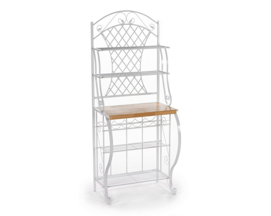 FaFurn - Bakers Rack with 5 Shelves for Kitchen or Pantry in Metal