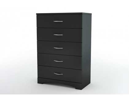 FaFurn - Modern 5-Drawer Bedroom Chest in Wood Finish