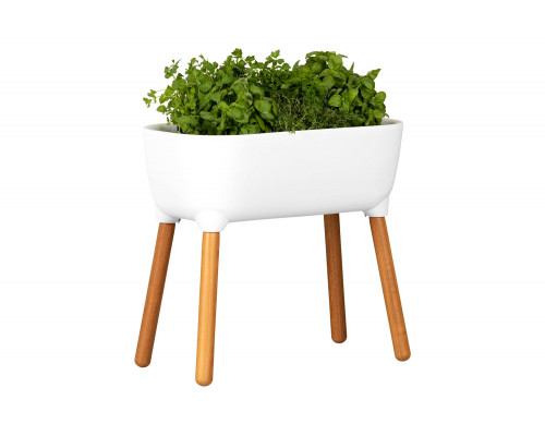 FaFurn Scandinavian Elevated Raised Smart Drainage Planter Bed - White