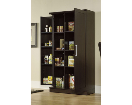 FaFurn - Multi-Purpose Living Room Kitchen Cupboard Storage Cabinet Armoire in Brown