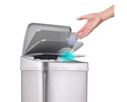 FaFurn - 13 Gallon Trash Can with Motion Sensor Lid