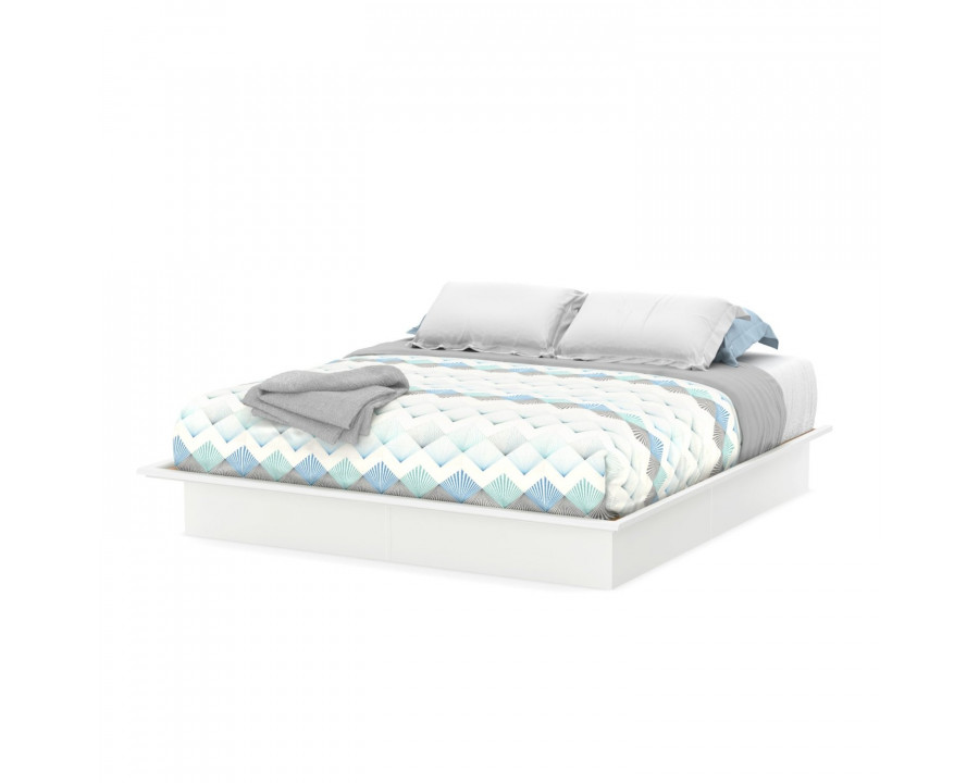 FaFurn - King Size Bed Frame in White