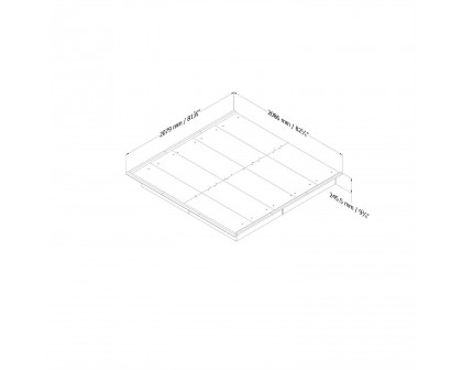 FaFurn - King Size Bed Frame in White