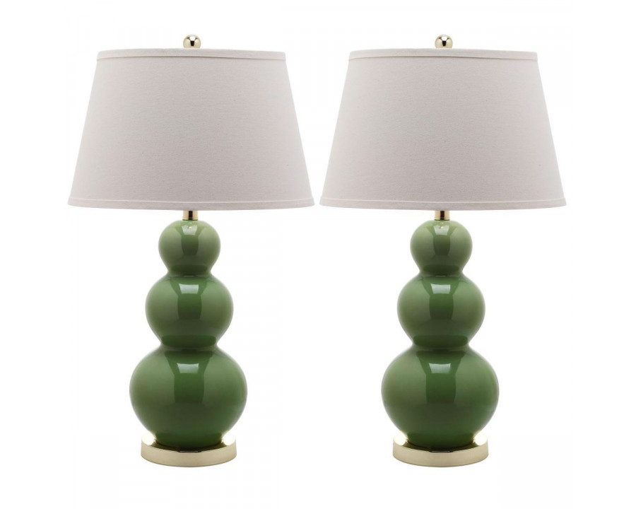 FaFurn - Set of 2 Table Lamp with White Cotton Shade