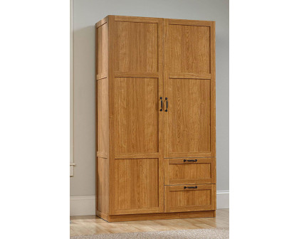 FaFurn - Bedroom Wardrobe Cabinet in Medium Oak Finish