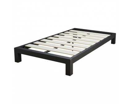 FaFurn - Platform Bed Frame with Wide Wood Slats