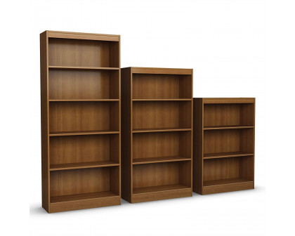 FaFurn 4-Shelf Bookcase - Cherry, Wood