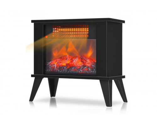 FaFurn - Small Portable Electric Fireplace Heater with Realistic Flame Effect