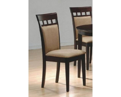 FaFurn - Contemporary Dining Chairs in Cappuccino Finish (Set of 2)