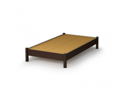 FaFurn - Twin Size Platform Bed Frame in Chocolate