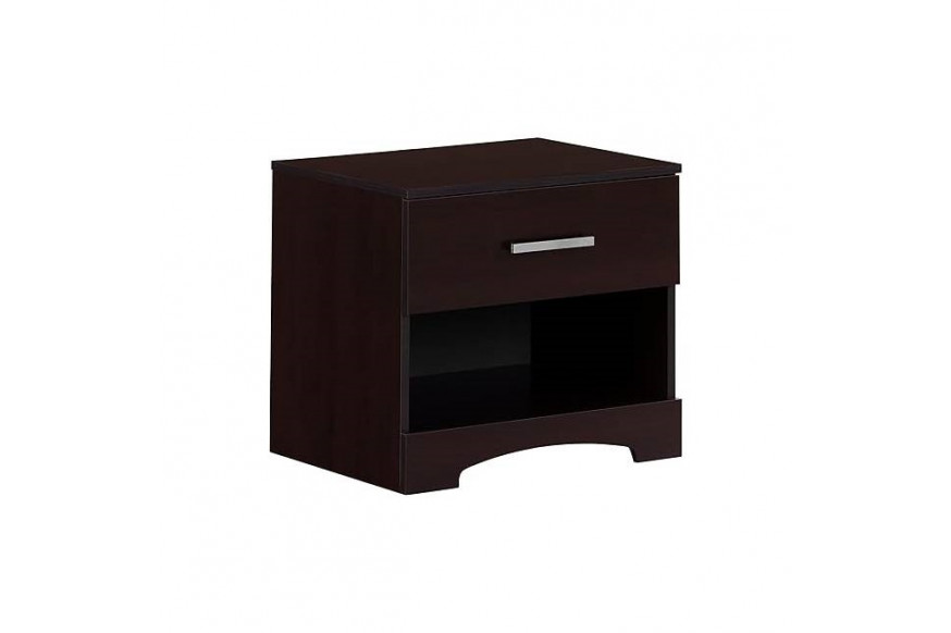 FaFurn™ Modern 1-Drawer Nightstand - Dark Brown