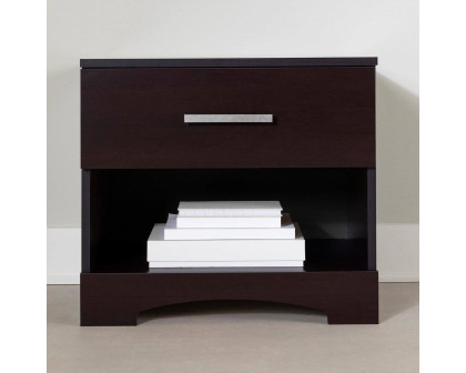 FaFurn™ Modern 1-Drawer Nightstand - Dark Brown