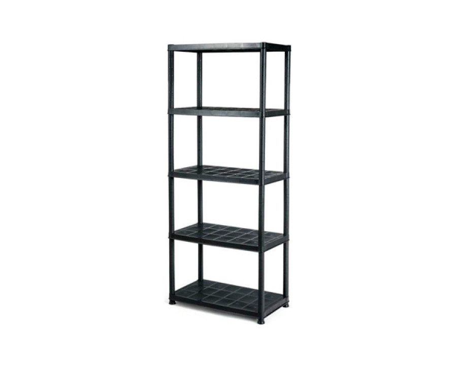 FaFurn - 5-Tier Garage Storage Shelf in Black, Metal