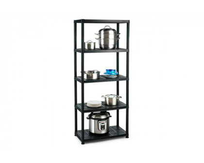 FaFurn - 5-Tier Garage Storage Shelf in Black, Metal