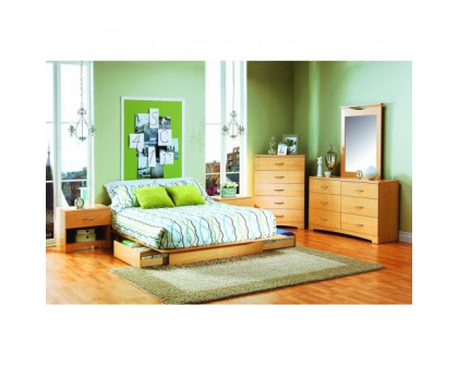 FaFurn - Full/Queen Size Platform Bed Frame with Storage Drawers