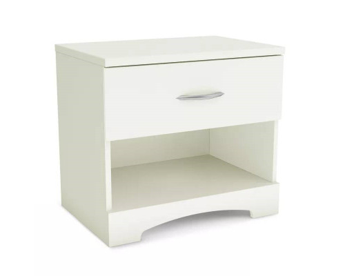 FaFurn Modern 1-Drawer Nightstand - White