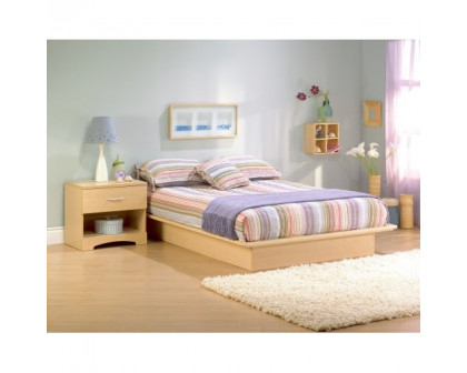 FaFurn - Queen Size Platform Bed Frame in Natural