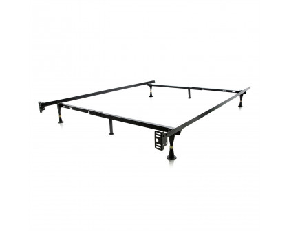 FaFurn - Full Size Bed Frame with Glide Legs in Metal