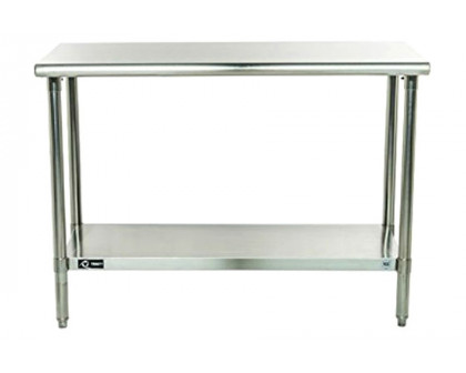 FaFurn - Stainless Steel Top Food Safe Prep Table Utility Work Bench with Bottom Shelf