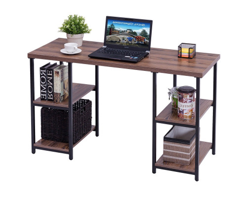 FaFurn - Modern Computer Desk with Book Shelves