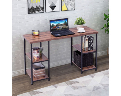 FaFurn - Modern Computer Desk with Book Shelves