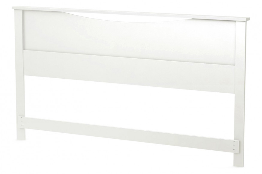 FaFurn™ - King Size Contemporary Headboard in White Wood Finish