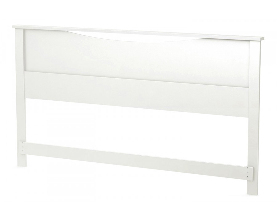 FaFurn - King Size Contemporary Headboard in White Wood Finish